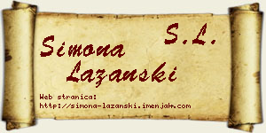 Simona Lazanski vizit kartica